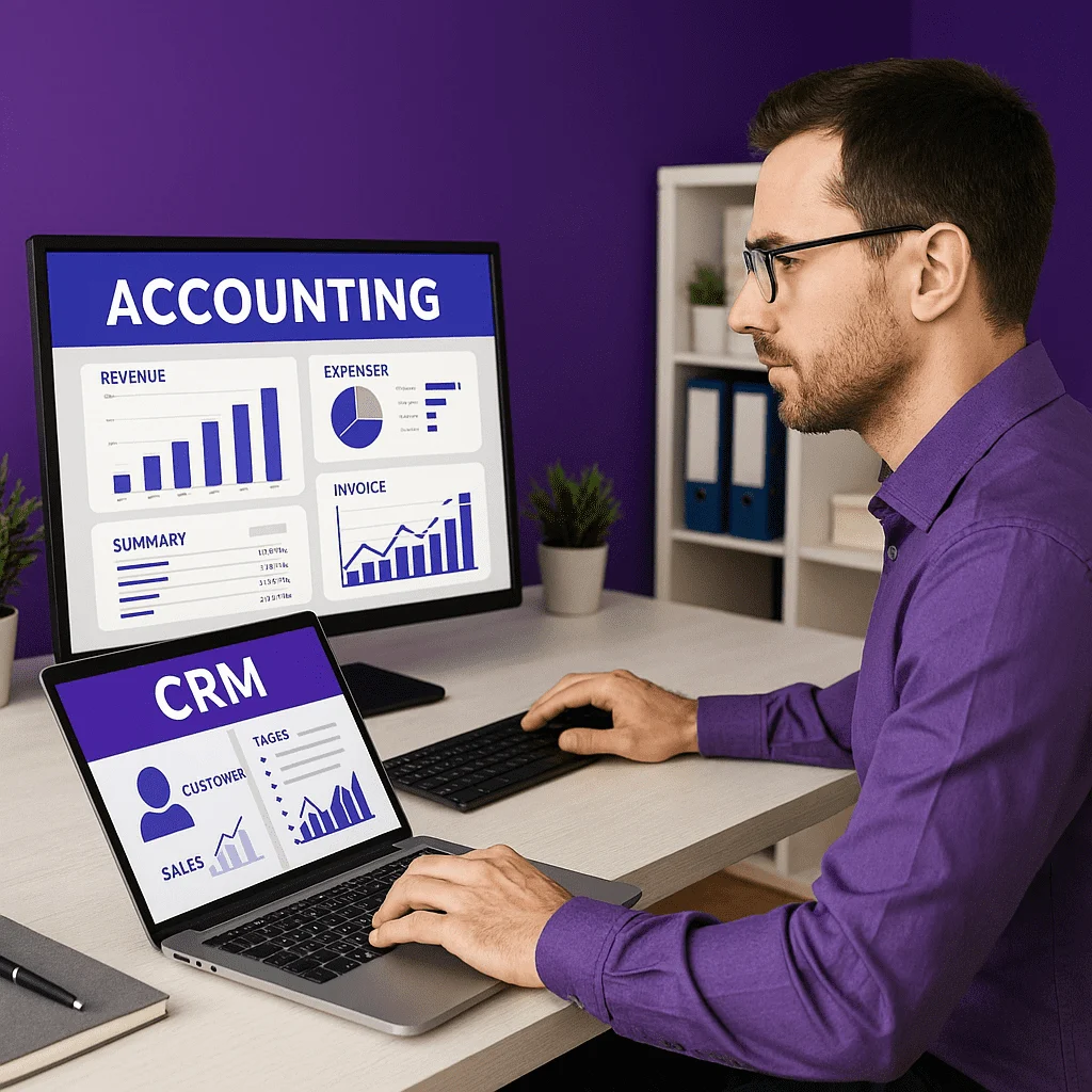 مزایای اقدام سیستم‌های حسابداری و CRM برای کسب کارهای متوسط و کوچک