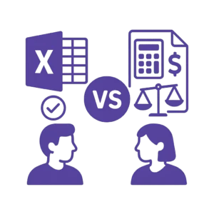 مقایسه اکسل و نرم‌افزار حسابداری: بهترین انتخاب برای کسب‌و‌کار شما