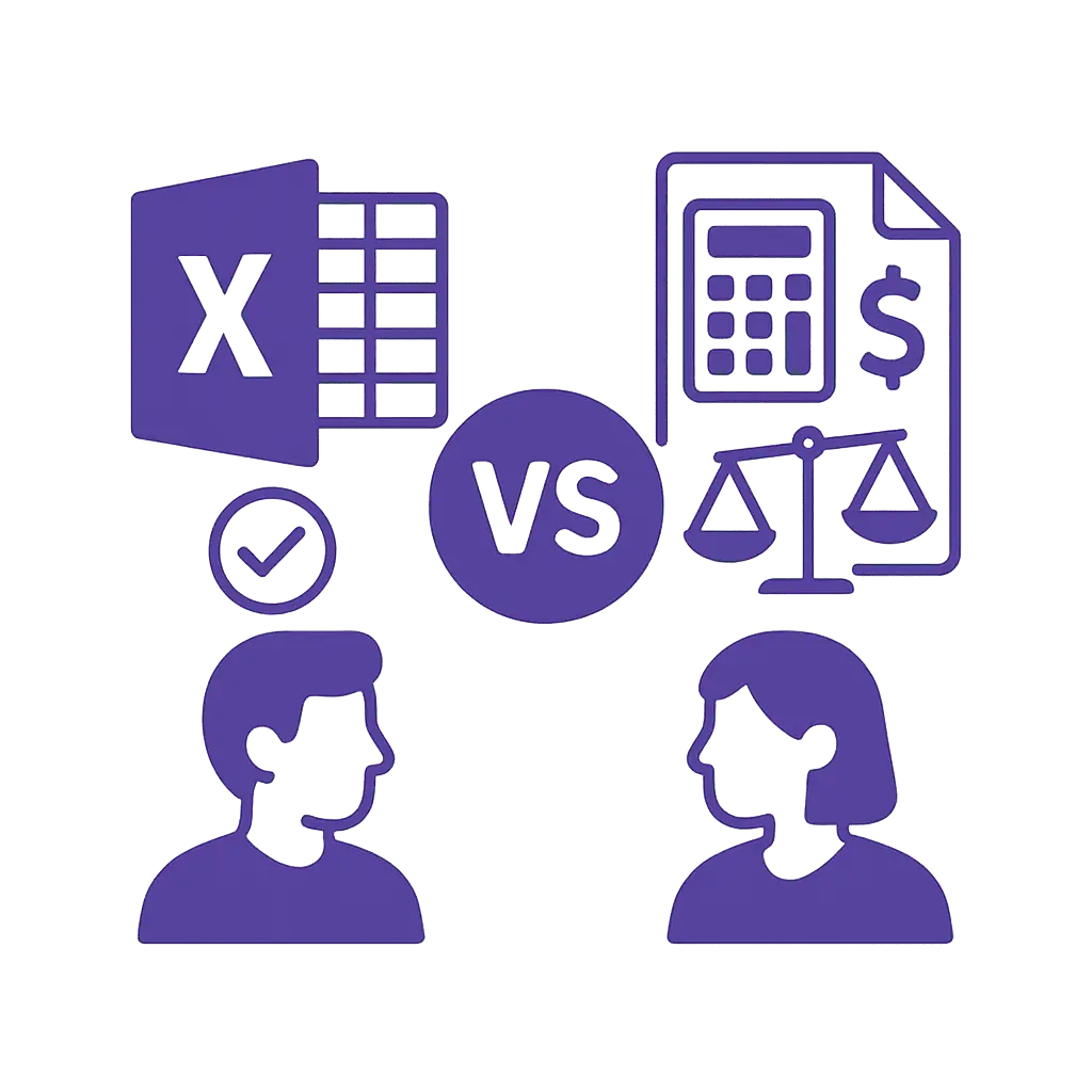 مقایسه اکسل و نرم‌افزار حسابداری: بهترین انتخاب برای کسب‌و‌کار شما
