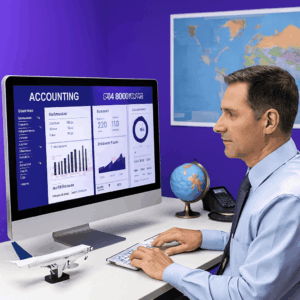 نرم‌افزار حسابداری و CRM در آژانس هواپیمایی